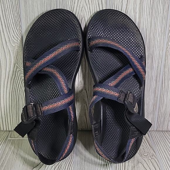 Chaco Z/1 Unaweep Sandals Classic Vibram Orange Navy Mens 13 - Picture 6 of 14